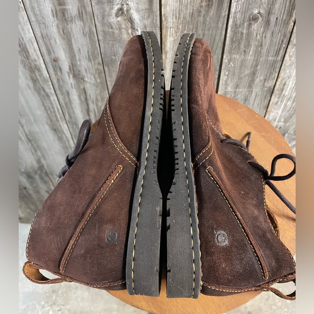 BORN Brown Suede Lace Up Chukka Ankle Boot - size 10.5 - Picture 10 of 11